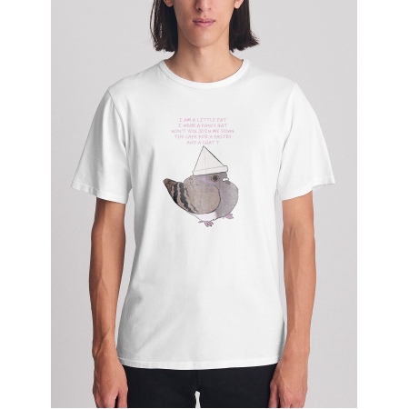 Tricou Hat Pigeon. Sunt un pic de bumbac gras